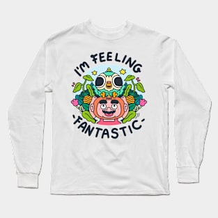 Mr. mokoko happy Long Sleeve T-Shirt